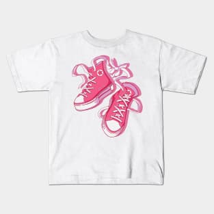 The cute pink shoes Kids T-Shirt